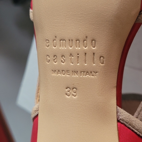 Edmundo CASTILLO PEEP TOE HEELS Like new - Picture 9 of 10